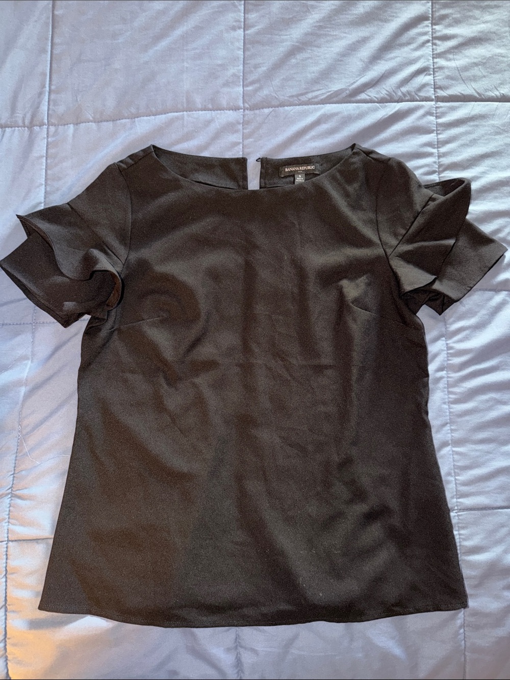 Banana Republic Black Short Sleeve Crewneck Top